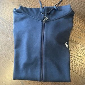Navy Blue Zip-Up Hoodie - Polo